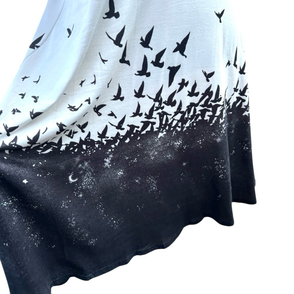 Gothic crow bird a-line dress XL - Picture 3 of 5